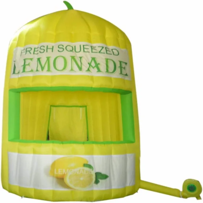 

Inflatable Lemonade Booth Concession Stand Outdoor Lemon Sale Stand With Air Blower For Events Advertising Promotion