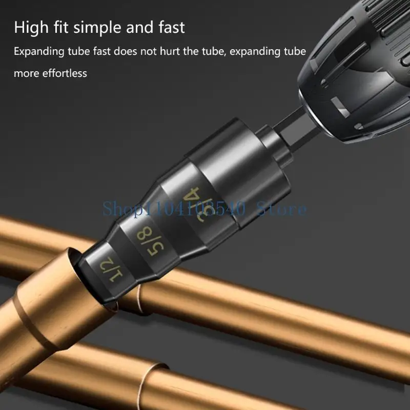 

02DC Комплексный комплект для развальцовки труб 5 в 1, расширитель из углеродистой стали для труб диаметром 6/9/12/16/19 мм, для