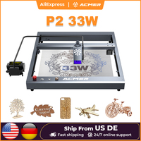 ACMER P2 33W lasers Engraver With Air Assist  Industrial Rails Wifi APP Control Laser Cutting Machine Carve Wood aluminium oxide