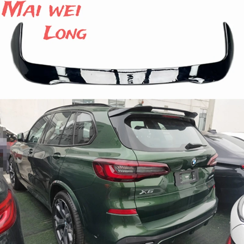 New High Quality ABS Paint Rear Trunk Lip Spoiler Top Wing Fits For BMW X5 G05 2018 2019 2020 2021