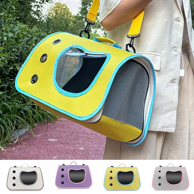 

Breathable Foldable Cat Carrier Bag Portable Lightweight Shoulder Travel Carrier with Ergonomic Comfort Strap Collapsible애완동물 가방