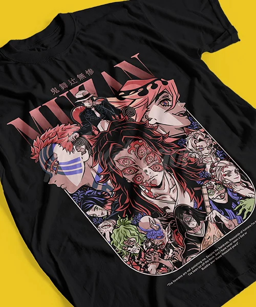 Camiseta para Anime Demon Slayer Muzan Lunas 10