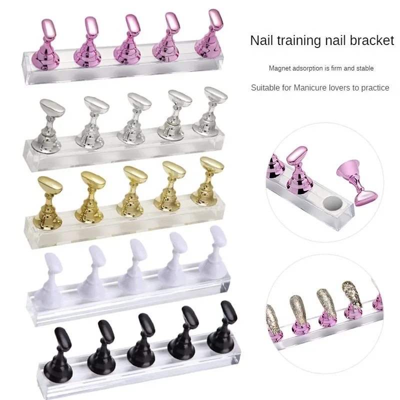 Nail Holder With Base Showing Shelves Nail Stand For Press On Nails Fake Nail Tips Nail Art Display Stand Tool Showing Shelf