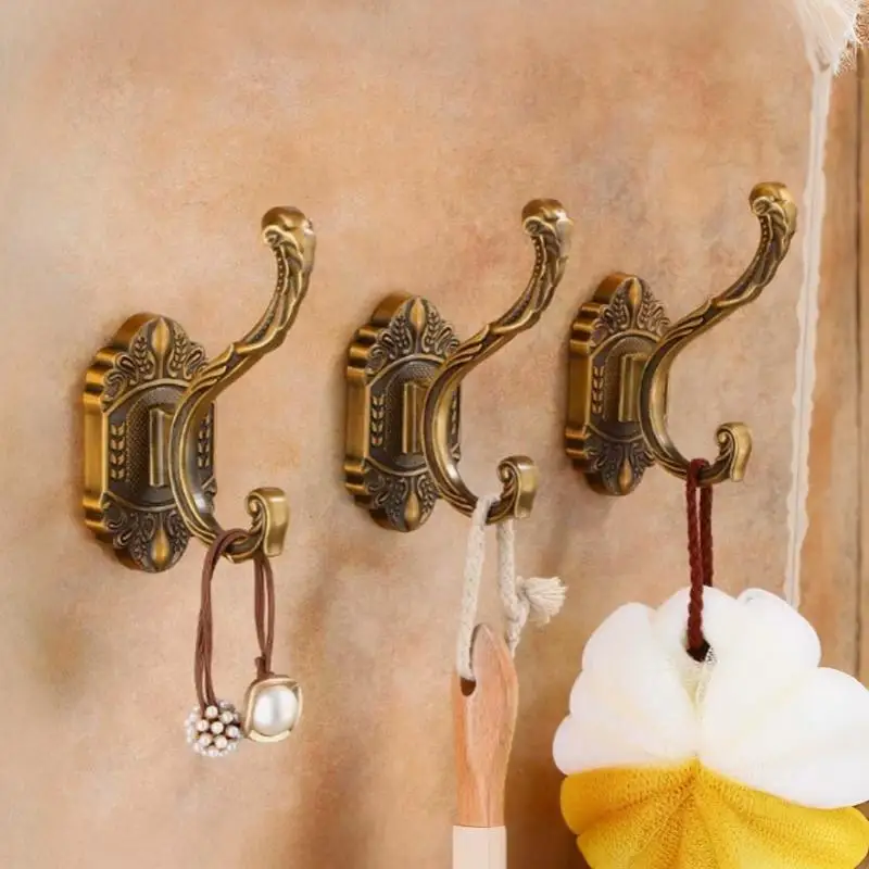 Antik-Bronze-Farbene Metall-Wandhaken, Kleiderhalter, Handtuchhalter, Mantelhalter für Dekorative Badezimmer-Accessoires – Detail 5