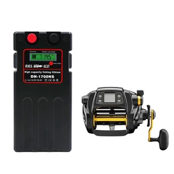 12V 16000mAh Deep Sea Electric Fishing Reel Take Up Wheels Lithium Battery With Special Charger And Connect Lines Cables