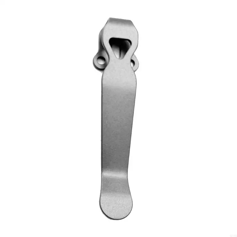 Clip cuchillo plegable mariposa Q39B, Clip trasero aleación titanio, abrazaderas bolsillo, Clip cuchillo
