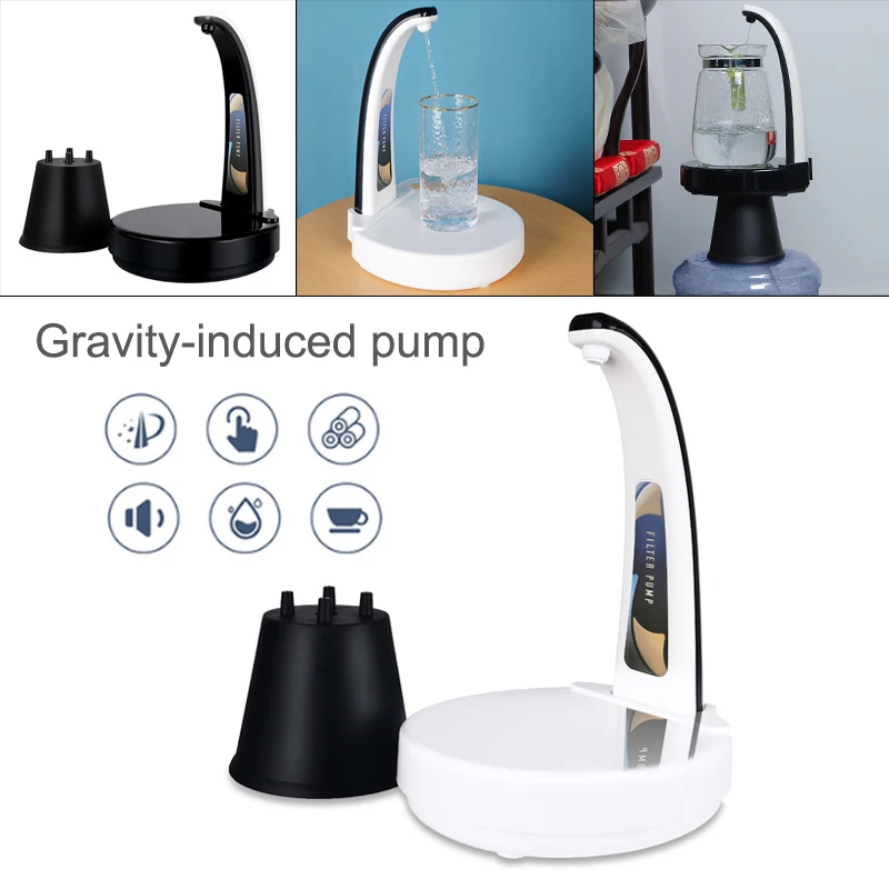 Bomba de agua potable de inducción automática táctil, dispensador de agua con Sensor de gravedad y carga USB