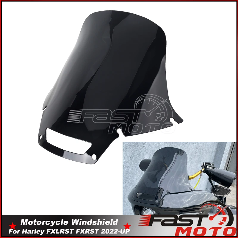 For Harley Softail Low Rider ST 117 FXLRST 2022-UP EI Diabo FXRST Motorcycle Windshield Windscreen Wind Shield Deflectors Screen