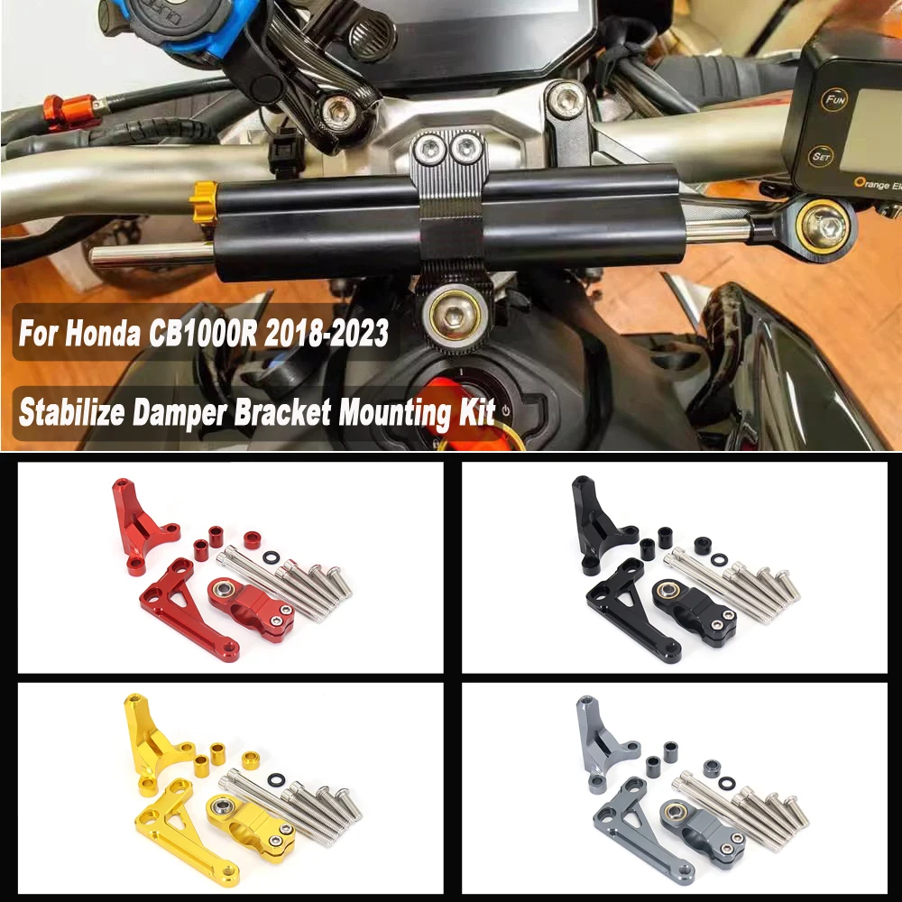 

CB 1000 R Damper Bracket Motorcycle Steering Stabilize Damper Bracket Mount Kit For Honda CB1000R CB 1000R cb1000r 2018 - 2023