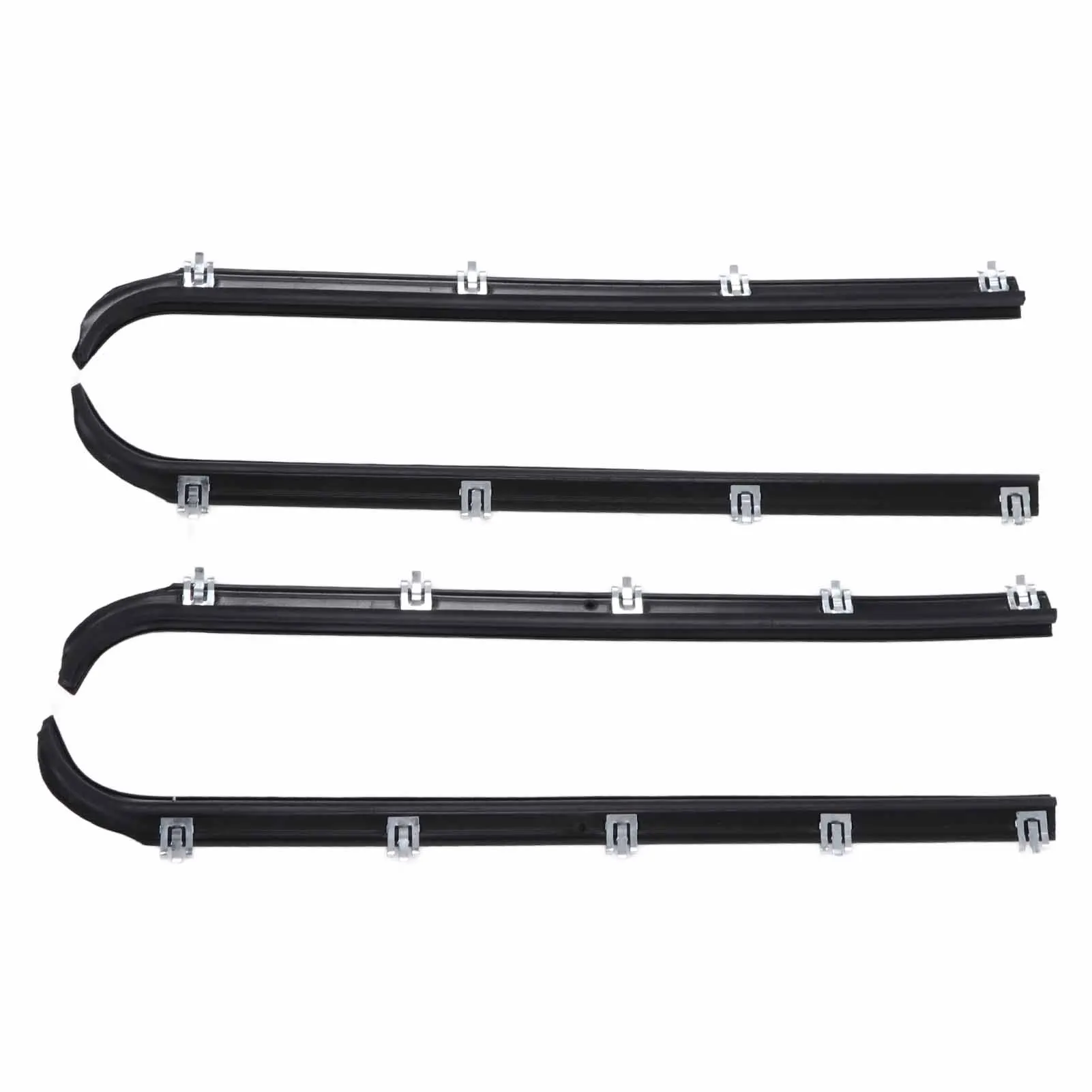 Window Sweep Weatherstrip Set Window Sweep Felts  AM‑41543318 Weatherstrip Kit Replacement for F150 Truck 1987‑96