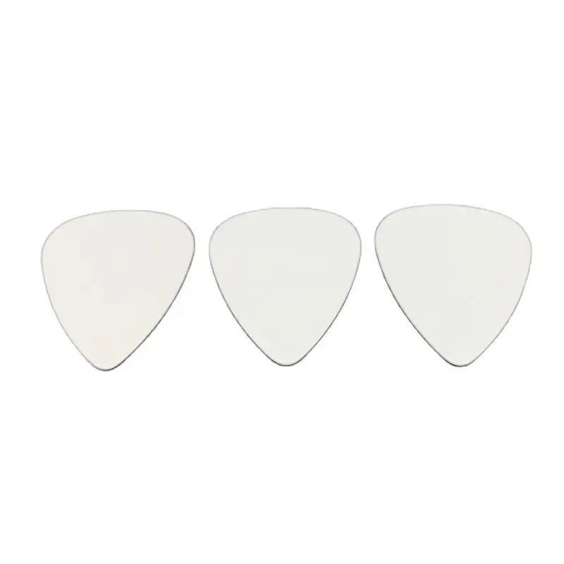 DIY Regular White Guitar Picks, Celluloid Material, 100Pcs