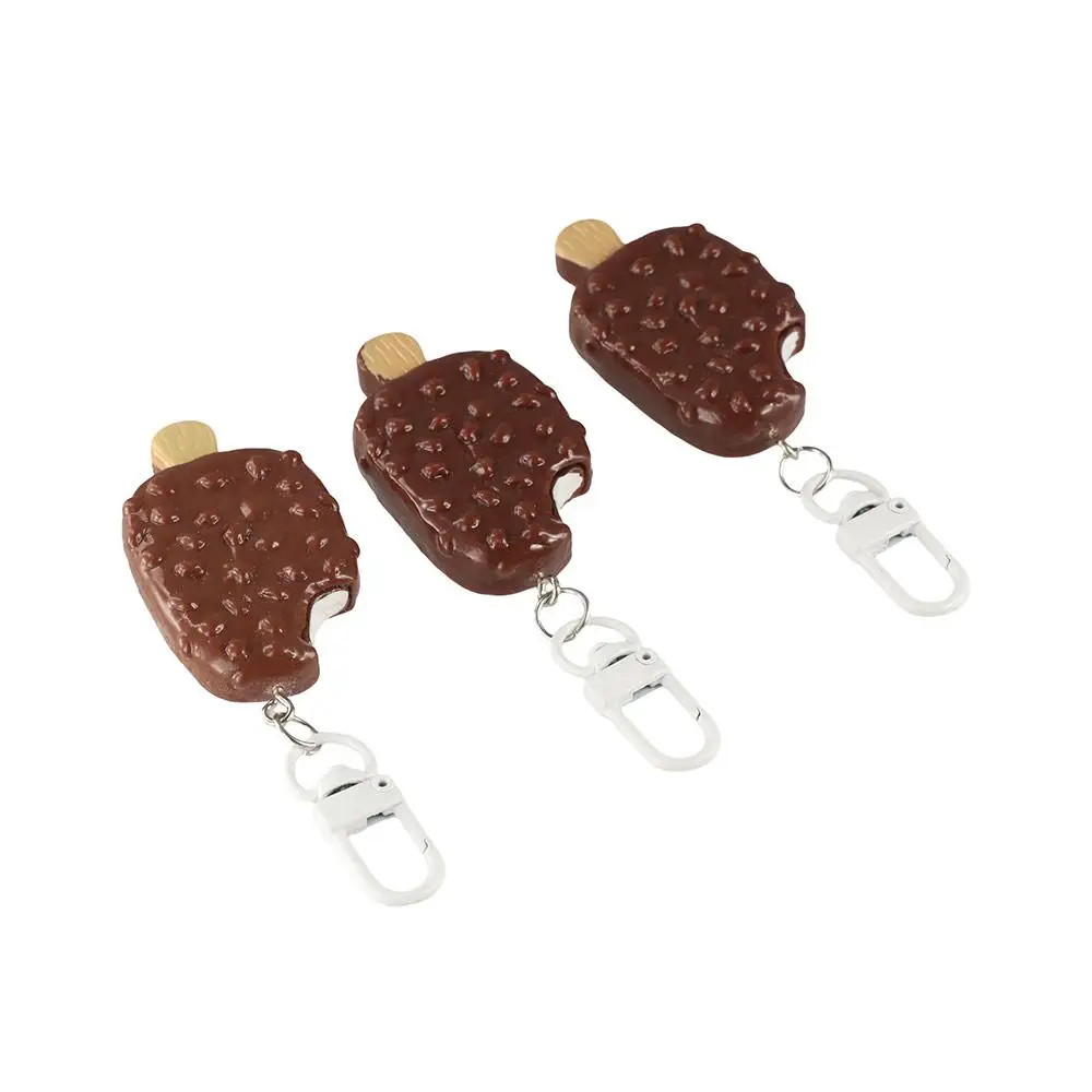 Bag Pendant Chocolate Ice Cream Keychain Car Keychains Charms Simulation Food Keychain Jewelry Accessories Resin Keychain Women