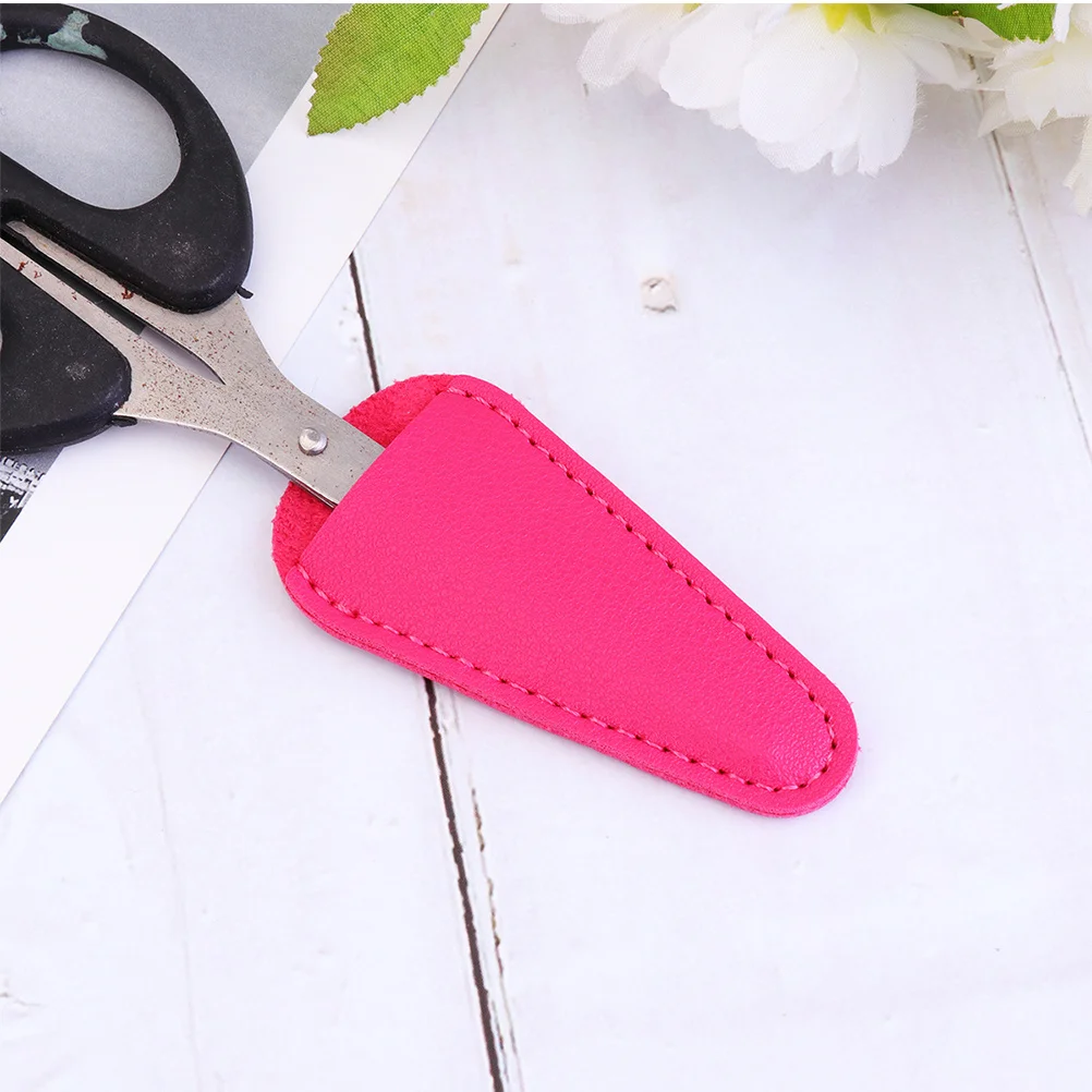 

6Pcs Scissors Protective Sleeve PU Cover Nail Cuticle Beauty Tools Dead Skin Scissors Safety Protective Cap Reusable Daily