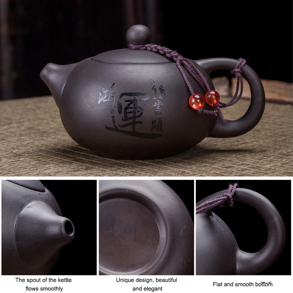 10PCS Purple Clay Kung Fu Tea Set Chinese Tea Set Porcelain Tea Cup Set Teapot Tea Cup Portable Tea Set Storage Bag