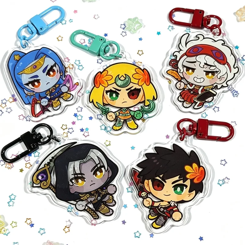 Llavero de acrílico Hades: Set de dijes para bolso de Nemesis, Melinoe, Hipnos, Thanatos, Zagreus – Bonito colgante de juego coleccionable, regalo para amantes de los fans