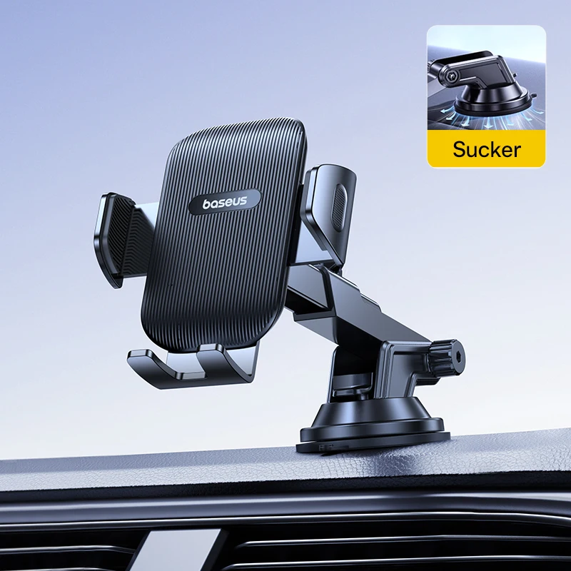 Baseus Autotelefonhalter Sucker für Armaturenbrett Windschutzscheibe Mobiles Auto Handyhalter Klemme für iPhone Pro Xiaomi Huawei Samsung