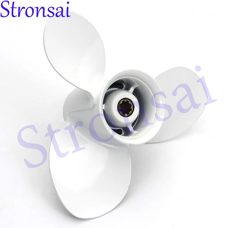 9 1/4x8 Outboard Propeller High Thrust 3 Blades 8 Tooth Fit for Yamaha Outboard 9.9-15HP Engine 63V-45947-00-EL Marine Propeller