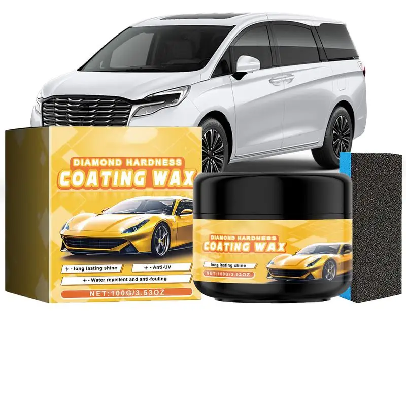 

100g Car Polish Wax Automotive Body Paint Care Coating Agent Scratch Repair Paste UV Protection Renovation Wax Cars Maintenance