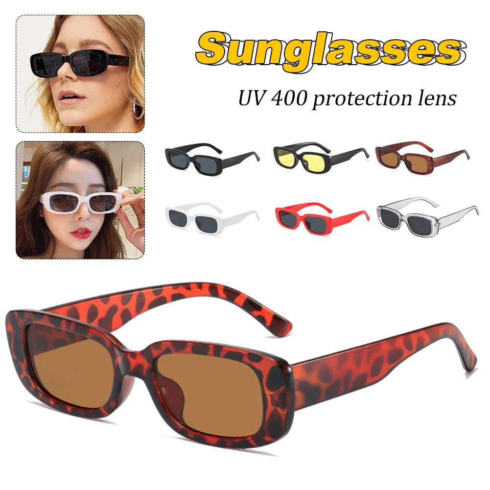 

New Women Fashion Vintage Small Square Frame Sunglasses For Women Summer Retro Rectangle Sun Glasses Eyewear Gift