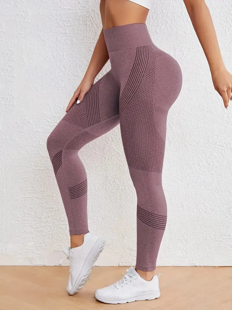 High Waist Seamless Yoga Pants Exceptionally Stretchy Quick Drying Sculpting Butt Lifting and Slimming Designed for Women