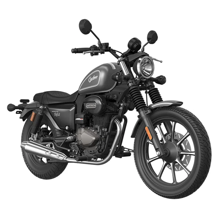 New RA2 Retro Sport Cruise Motorcycle, Polar Grey