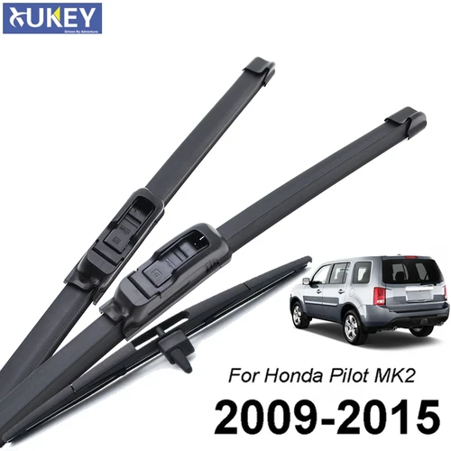 Xukey limpiaparabrisas delantero trasero para Honda Pilot 2 2011 2012 2013 2014 2015 76730-SZA-A02 76620-SZA-A01 76630-SZA-A01