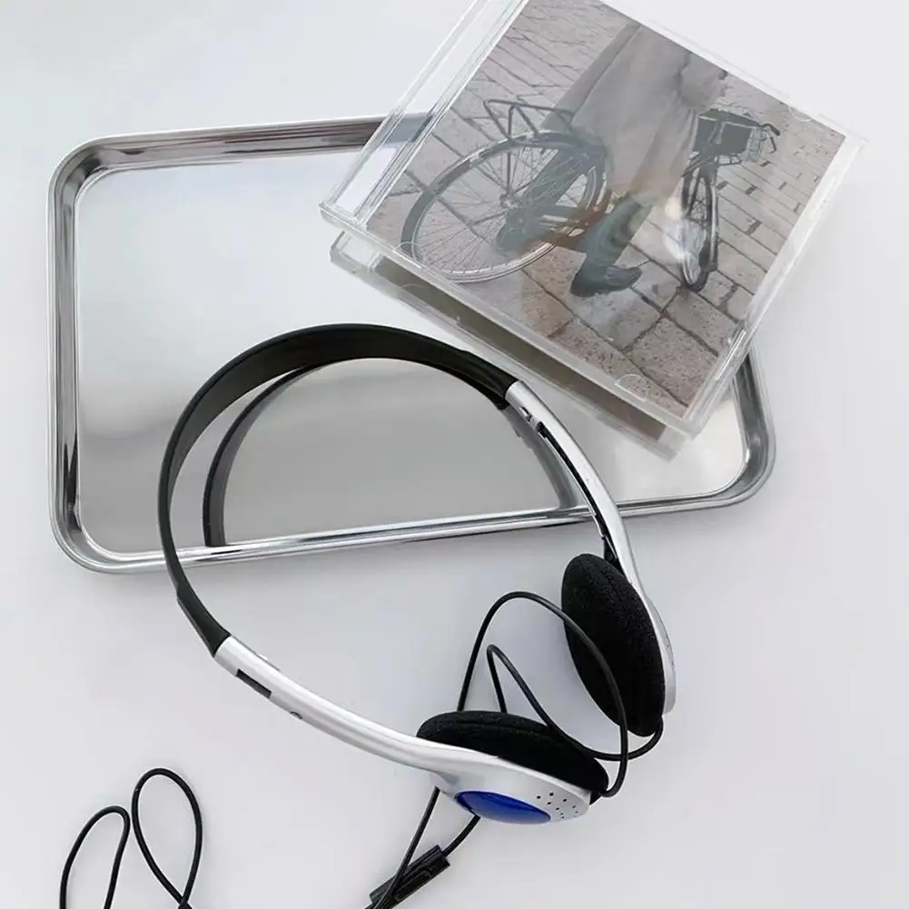 سماعات الرأس المحمولة شخصية الرجعية الحنين سماعة الأسود الاسلوب المناسب سماعة فوق الأذن ياربود 3.5 مللي متر سماعة رأس سلكية جديد