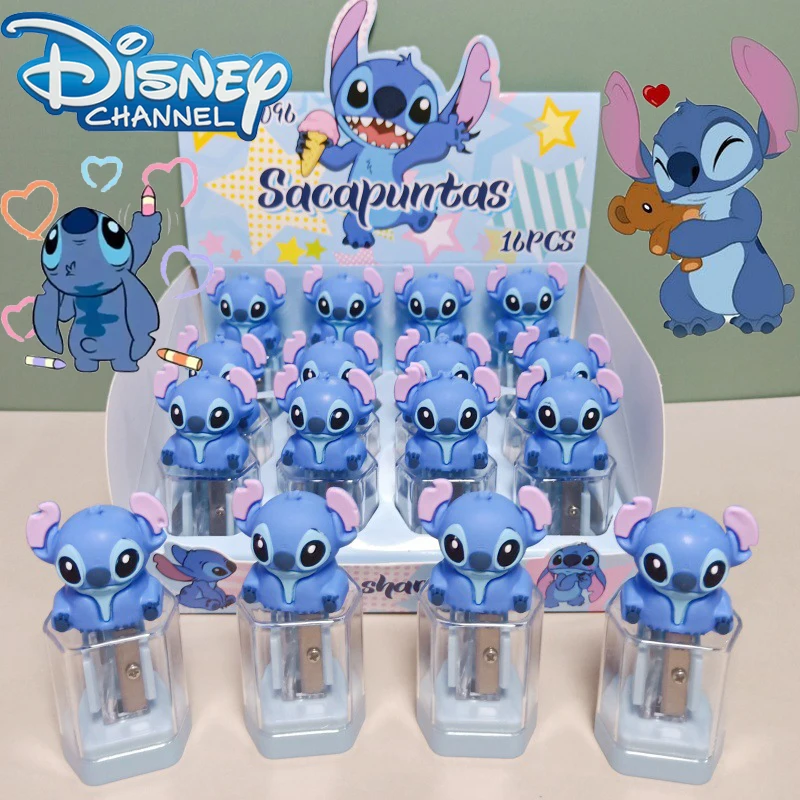 

Disney Lilo & Stitch 3D Pencil Sharpener Students Stationery Prize Cartoon Cute Mini Portable Pencil Tool Kid Pen Sharpener Gift