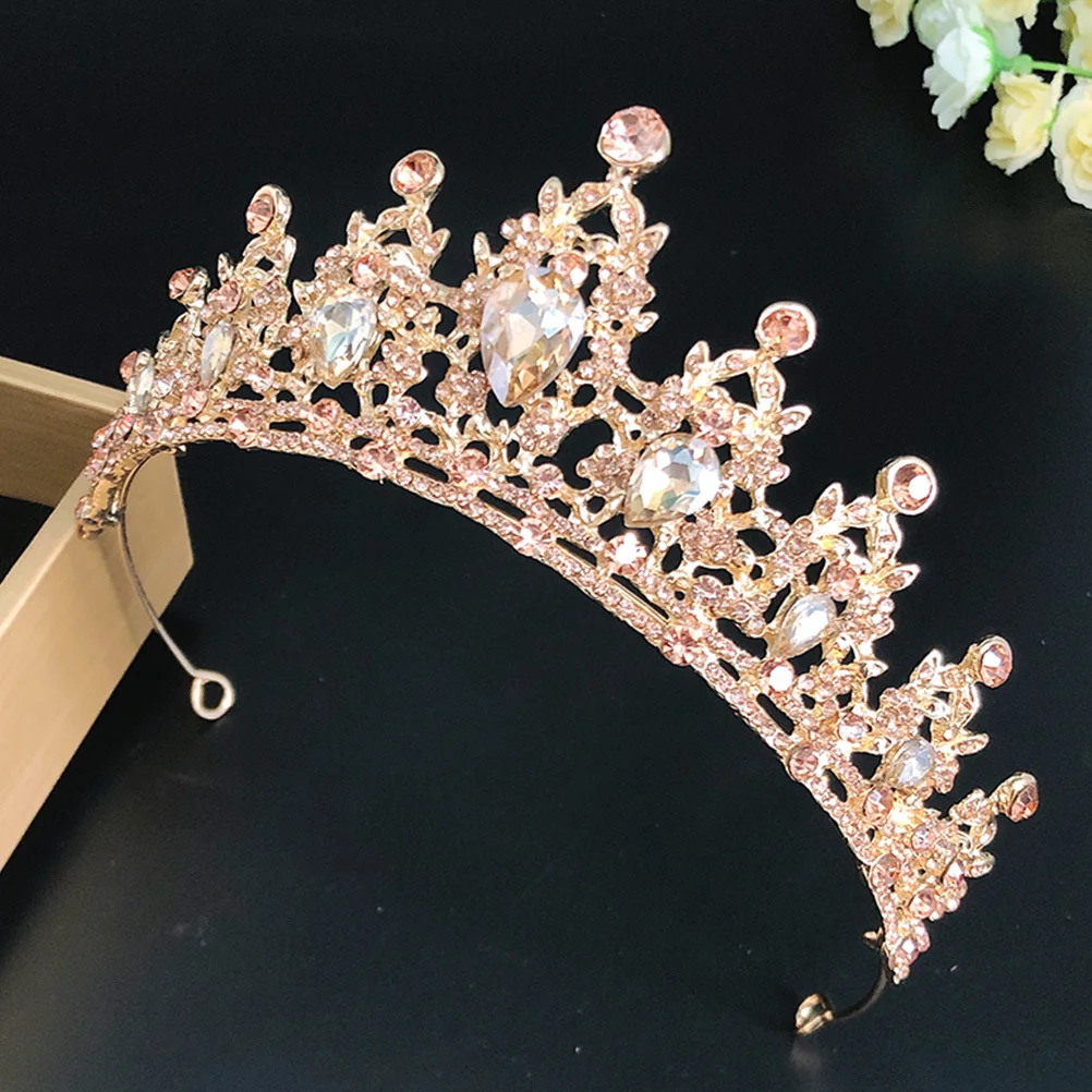 

1 шт., повязка для волос с короной и стразами, свадебный аксессуар, головной убор из блестящего сплава для вечеринки, выпускного вечера, косплей, фестиваль, юбилей, декор