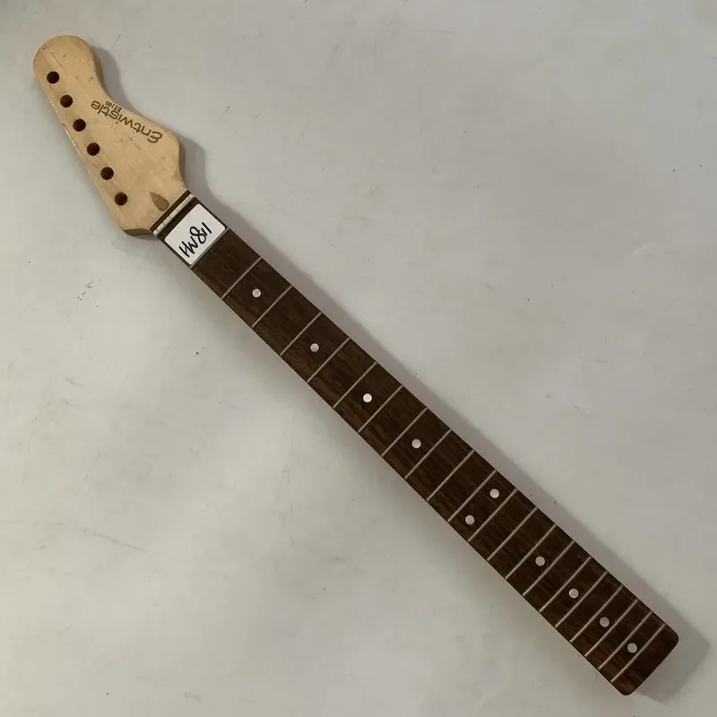 HN811 Entwistle UK Electric Guitar Unfinished ST Guitar Neck Maple+Rosewood 21 Frets for Replace Surface Damages and Dirty