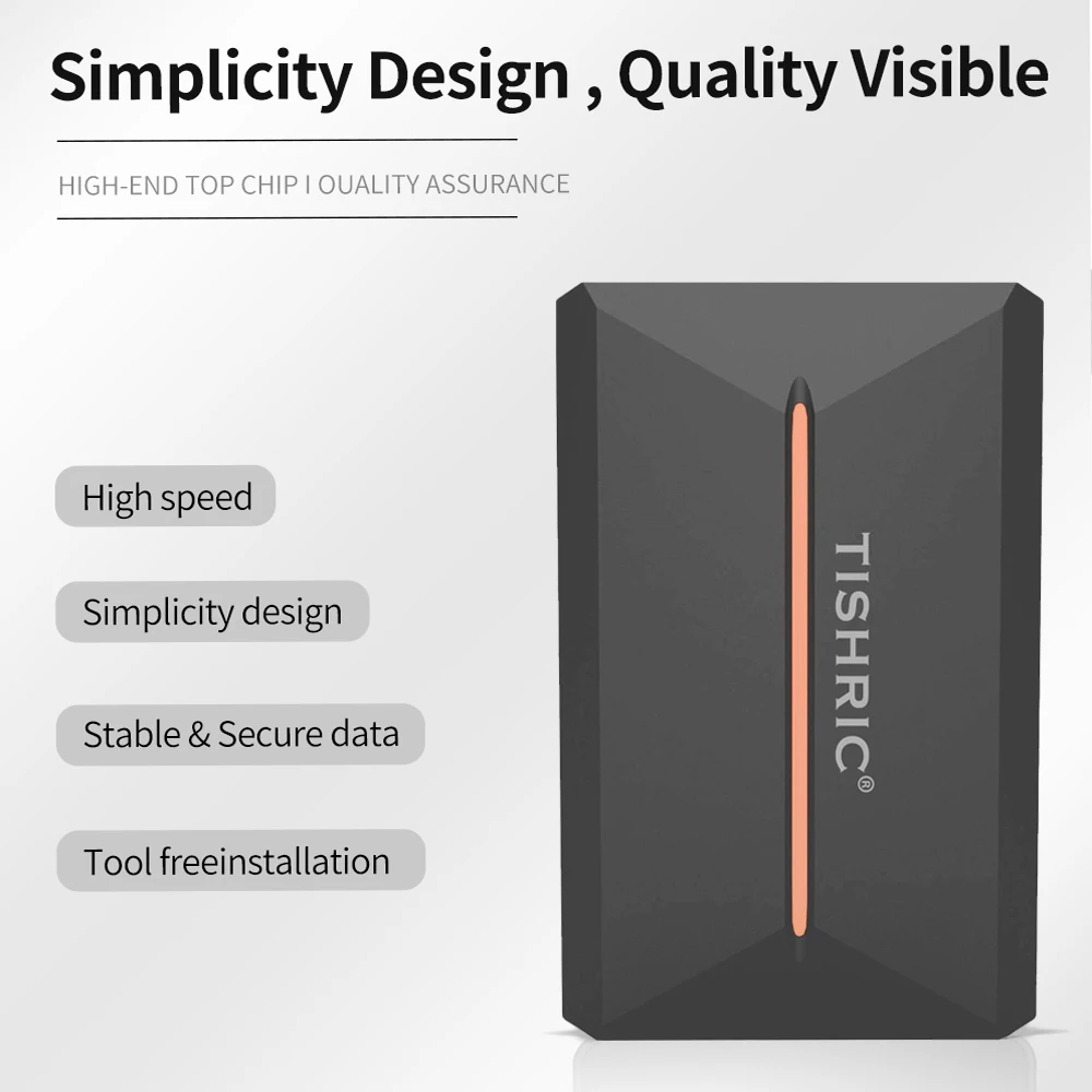 Caja de disco duro TISHRIC, carcasa HDD de 2,5 pulgadas SATA a USB3.0, velocidad de hasta 5Gbps, disco duro serie SATA de 2,5 pulgadas para ordenador portátil y PC
