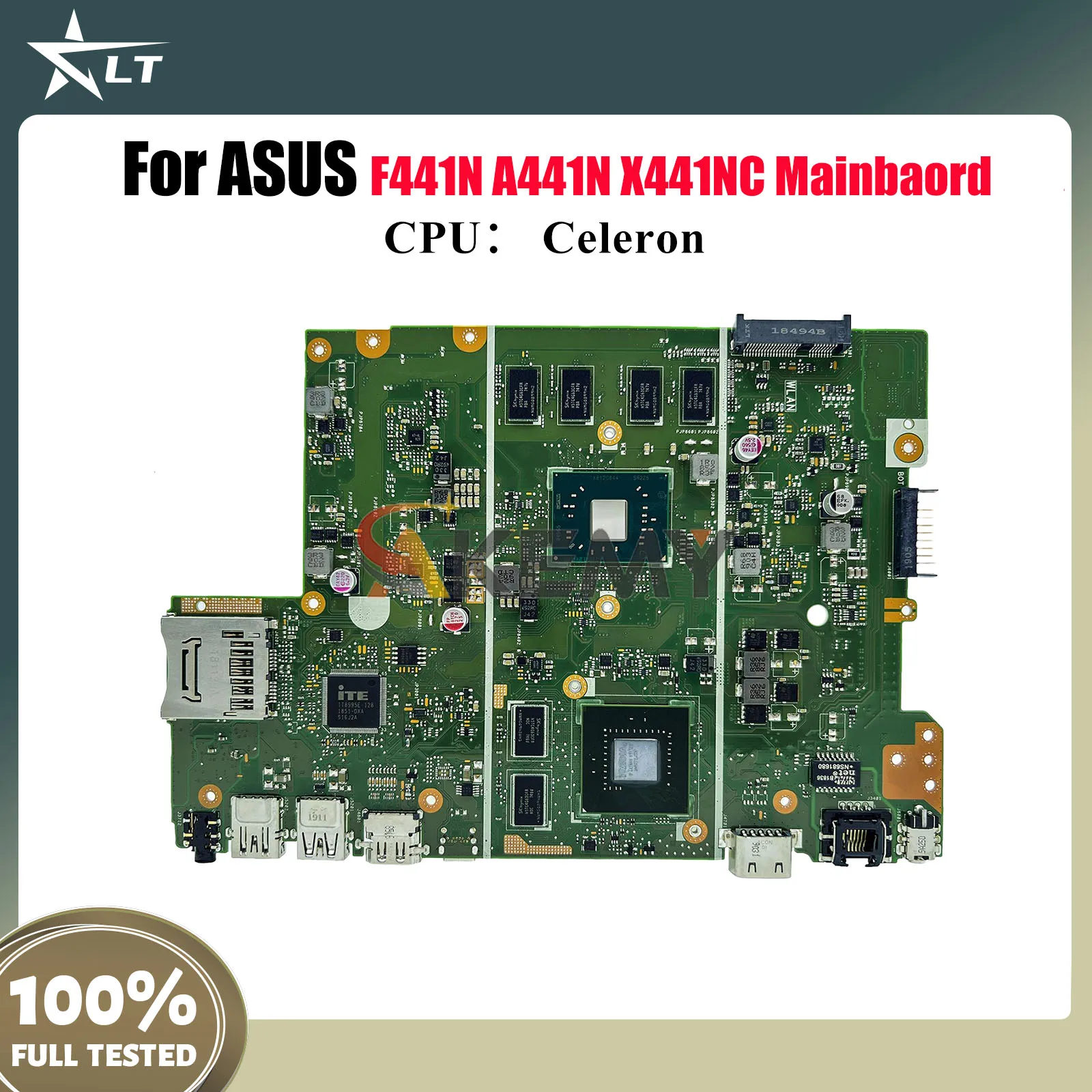 

X441NC Laptop Motherboard For ASUS VivoBook X441N F441N X441NC A441N Notebook Mainboard With Celeron CPU 100% tests OK fast ship