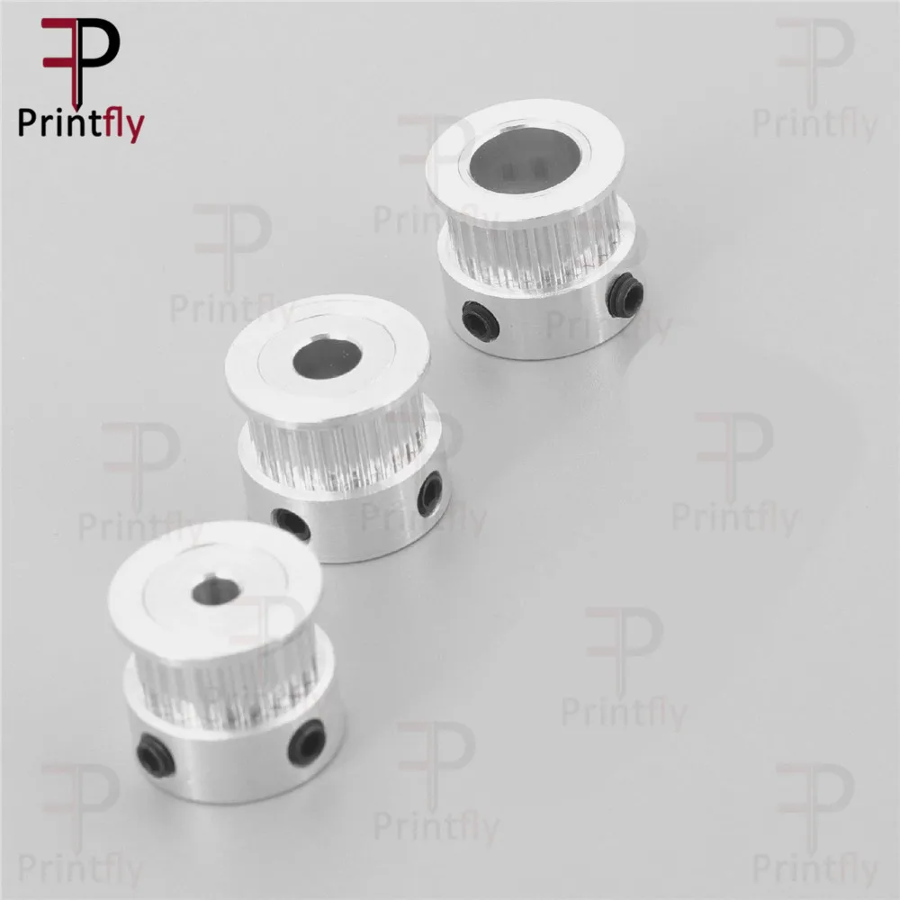 Printfly 2GT 25 Zähne 3D Drucker Teile GT2 Timing Pulley Bohrung 4 5 6 6,35 8mm Synchron Räder Getriebe teil Für Breite 6mm Gürtel