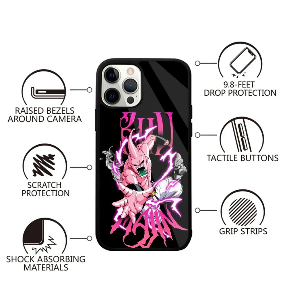 Majin B-Buu D-Dragon Ball Phone Case For iPhone 15,14,13,12,11,Plus,Pro,Max Mini Magsafe Magnetic Wireless Charging