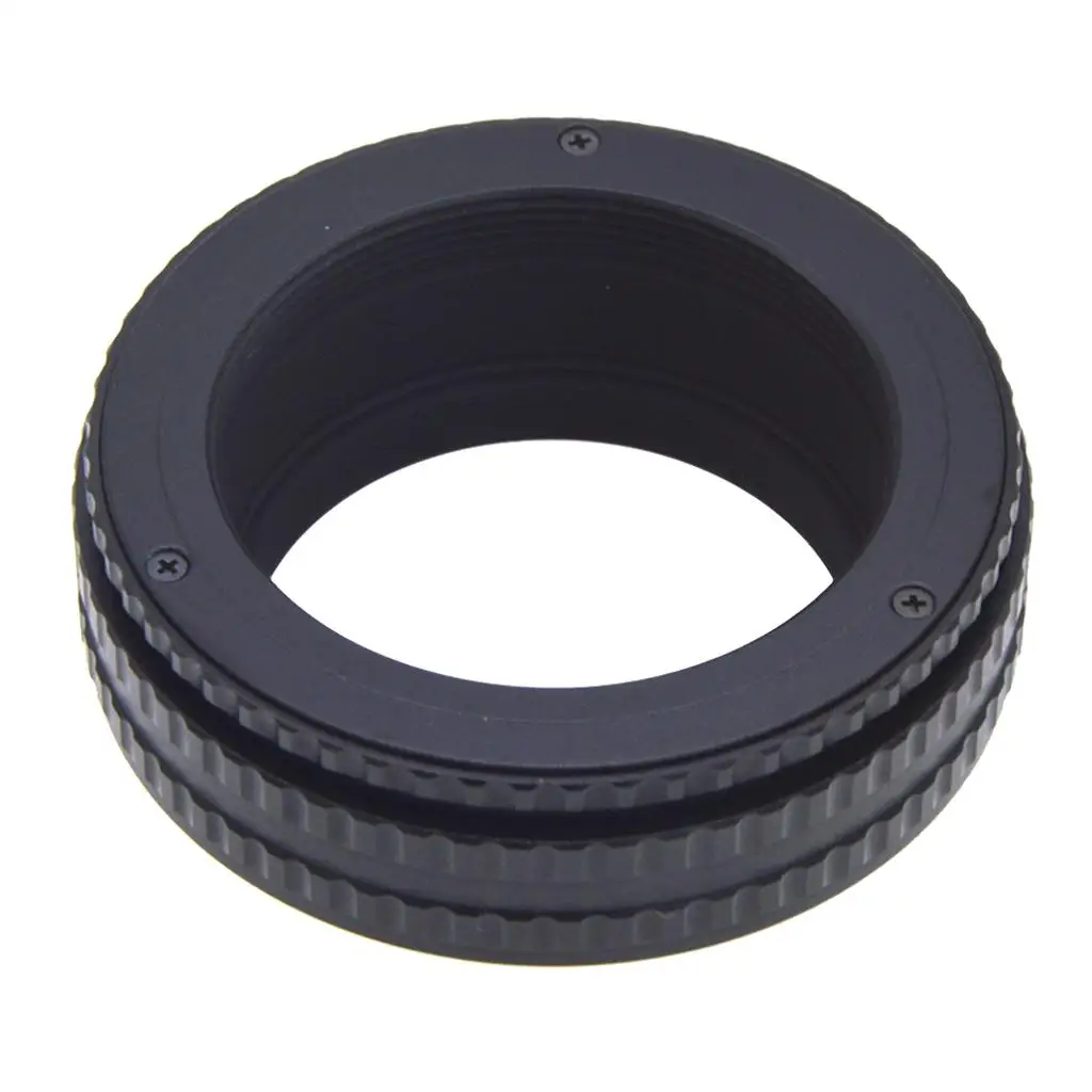 Macro Tube Adapter 17-31mm Adjustable Helicoid Alloy Lens Adapter for M42 Mount Camera Close-up Shots