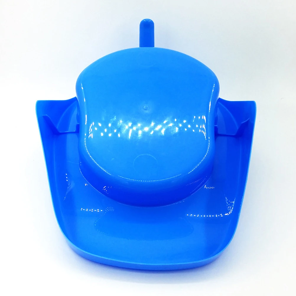 

1 Covered Bedpan for Elderly Pregnant Women Blue Horizontal Patient Potty Durable Smooth AntiSpill NonStick Home