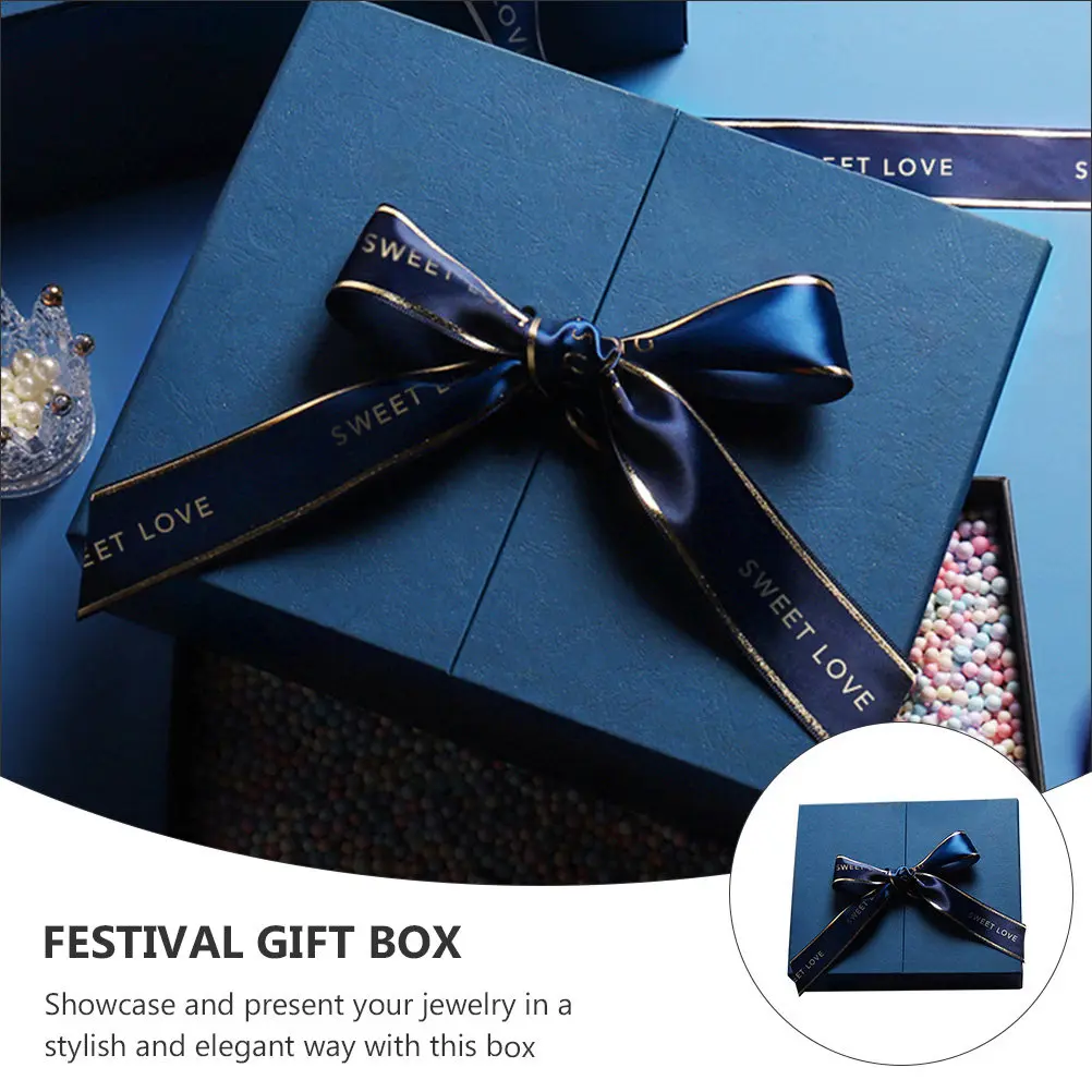 Bowknot Jewelry Gift Box for Rings Earrings Bracelets – Stylish Presentation Storage Box for Valentine’s Day