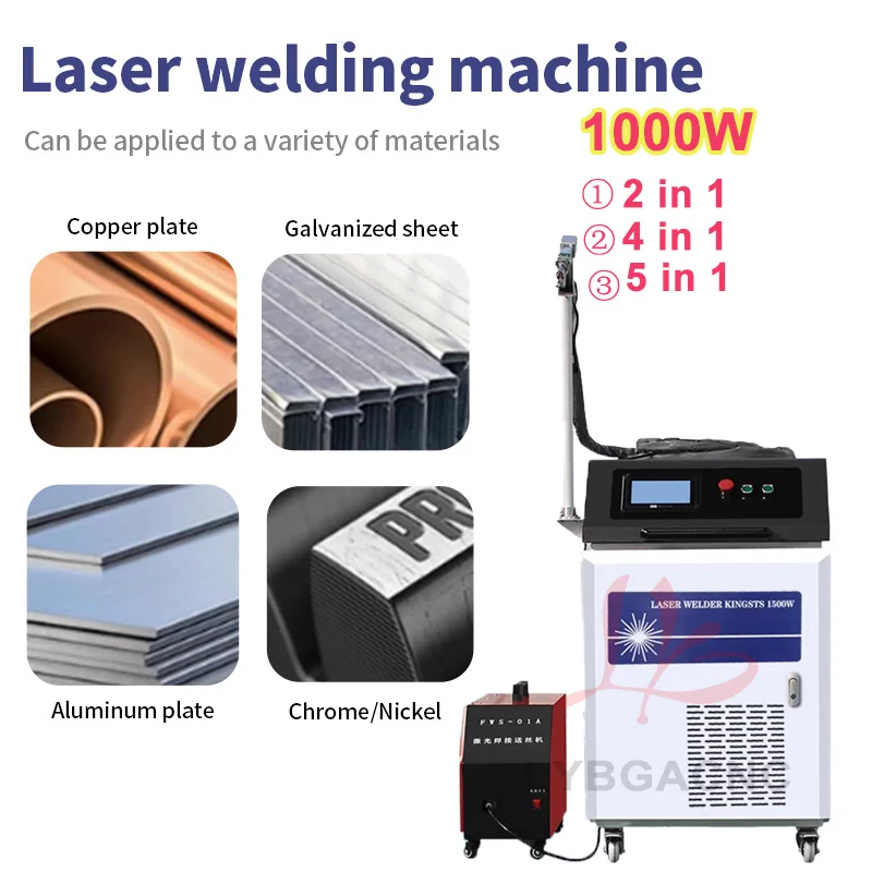 1000W Fiber Laser Handheld 5 in 1 Welding Cleaning Cutting Soldering Machine Portable CNC Welder for Metal  4 in 1  2 in 1