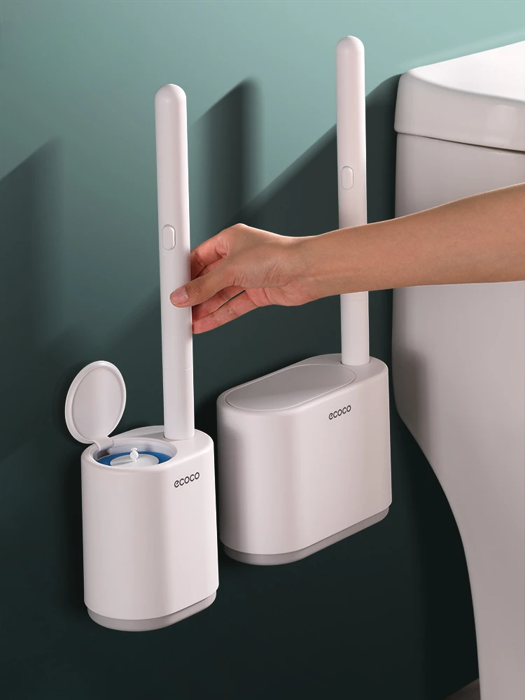 The product can be customized. disposable toilet brush wall-mounted household toilet has no dead angle to clean squat toilet.