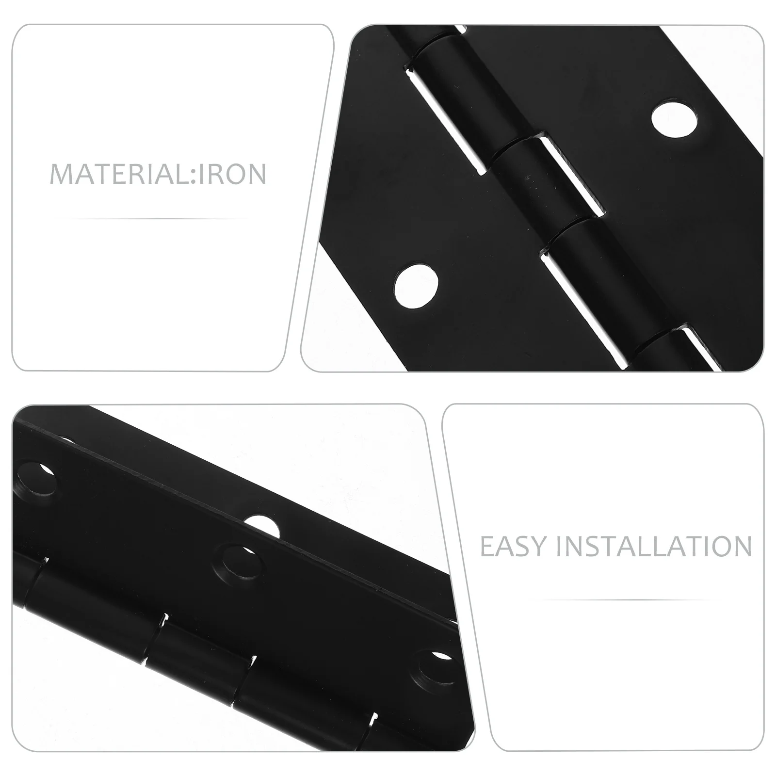

2Pcs Stainless Steel Door Hinges Strong Load Bearing Metal Hinges for Residential Commercial Doors Cabinets Small Hinge