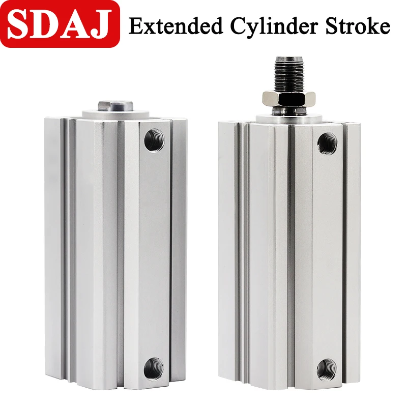 

Pneumatic Cylinder Lengthen SDA Series 32/40/50/63 Bore Double Acting 110-150Mm Stroke Compact Air Cylinder With Magnetic Ring