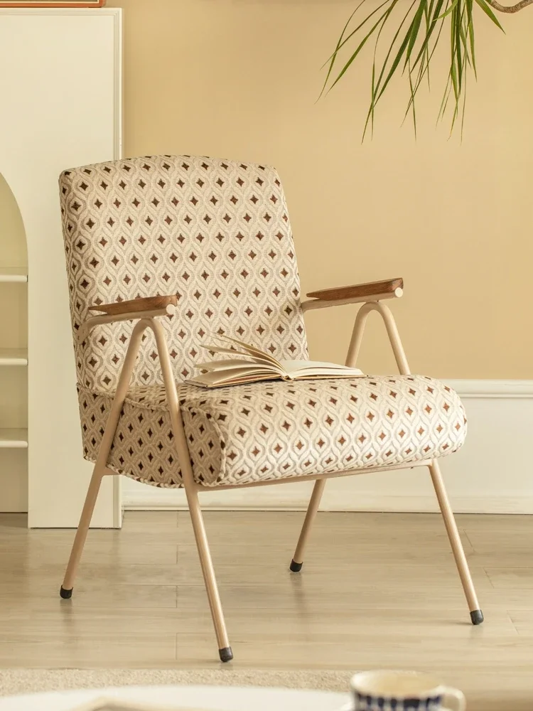 

Nordic Medieval Sofa Chair, Balcony, Living Room, Vintage Furniture, Single Person Sofa