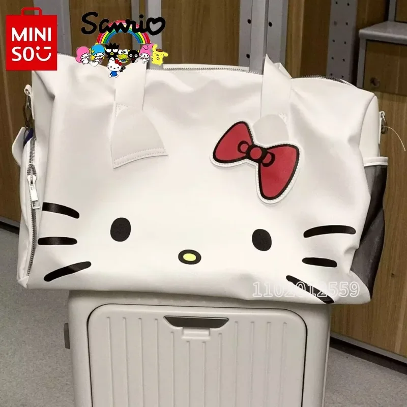 

Hello Kitty New Portable Travel Bag Luxury Brand Women's Travel Bag Cartoon Women's One Shoulder Crossbody Bag Large Capacity