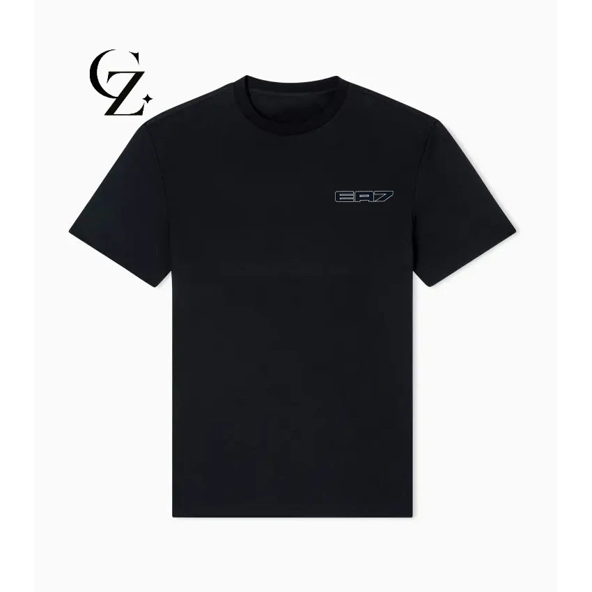 

Футболка черная летняя хлопковая с коротким рукавом, модная, для мужчин и женщин, дизайнерская, брендовая, уличная одежда