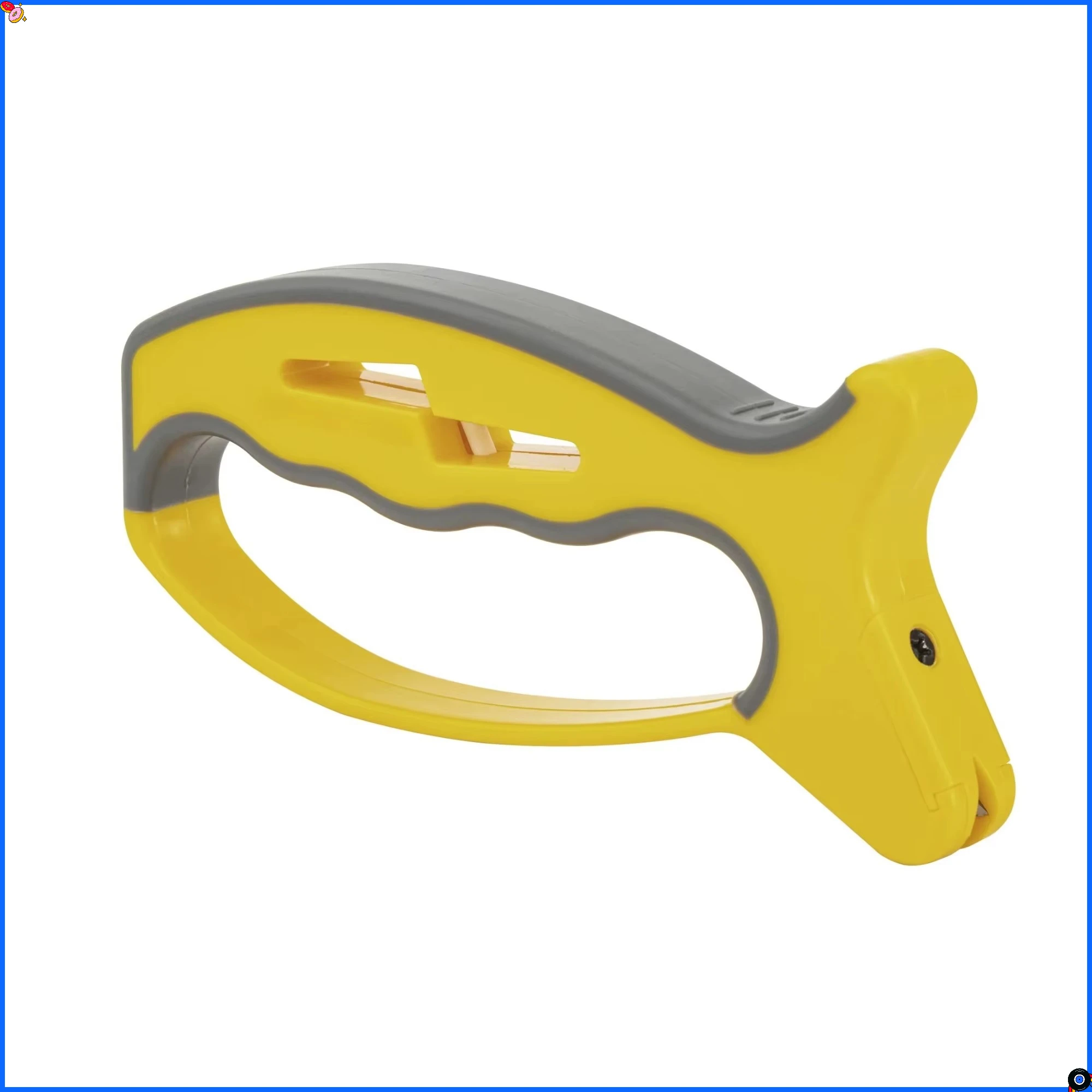 

Yellow Gray 4-Pack V-Shaped Knife Sharpener, Double Sand Scissors Sharpening Tool for Kitchen & Home Use