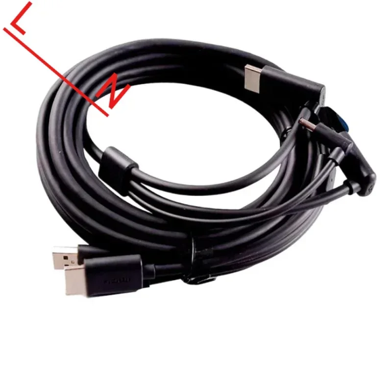 For HTC Vive 3-in-1 Accessories Replacement Cable HDMI 5M, USB, Power VR games（Auxiliary production）