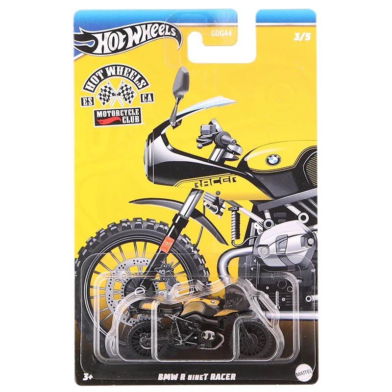 Original Hot Wheels Motorycle Club Alloy Diecast Models Vintage Motorbike Car BMW NineT Racer Toys for Boys 1/64 Honda Scrambler