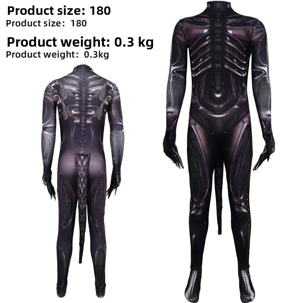 

Костюм инопланетянина для сценических выступлений, цельный комбинезон для Хэллоуина, тематический костюм для косплея по мотивам фильмов, одобрен для женщин.