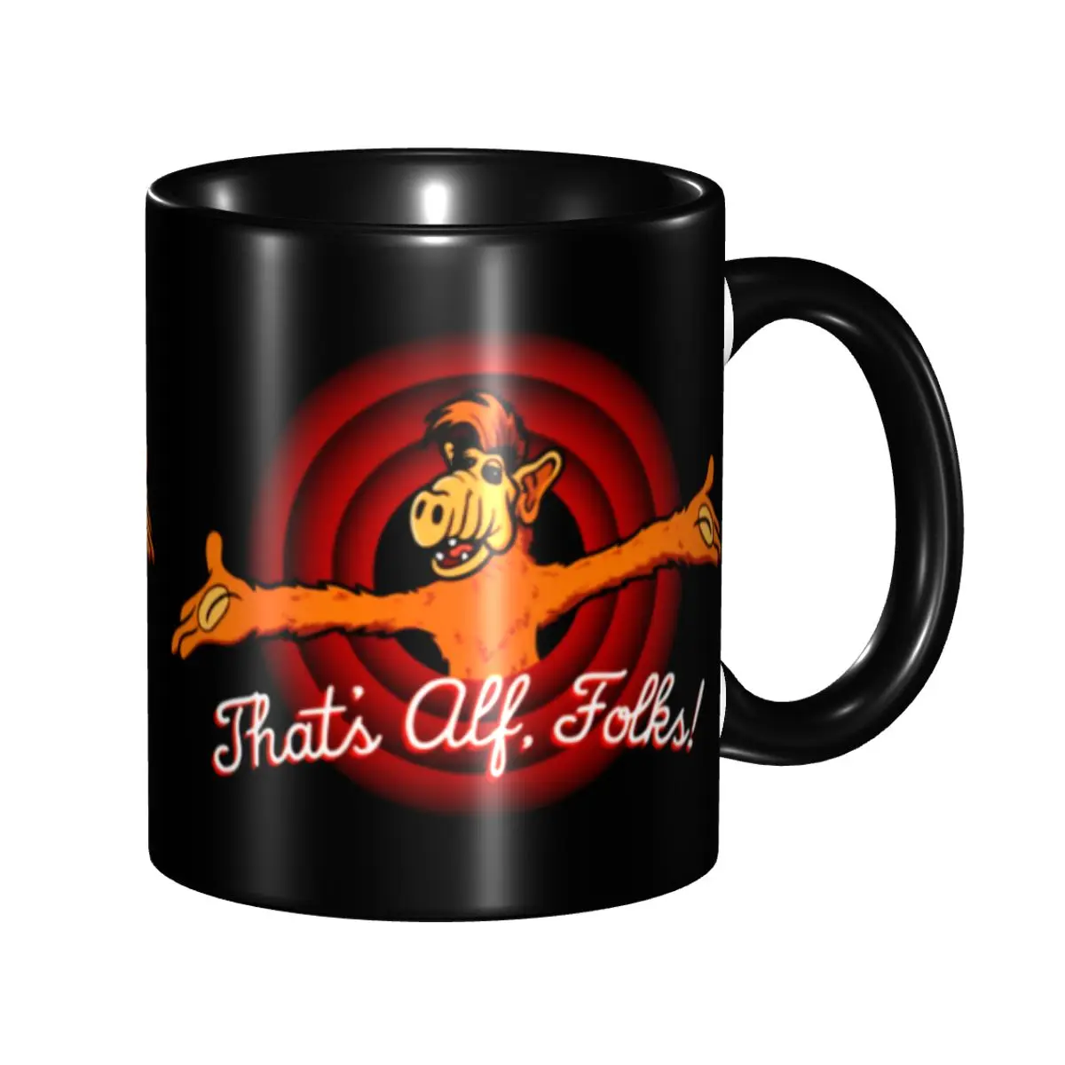DIY That's Alf Alien Life Form Ceramic Mugs Custom Coffee Cups Creative Gift