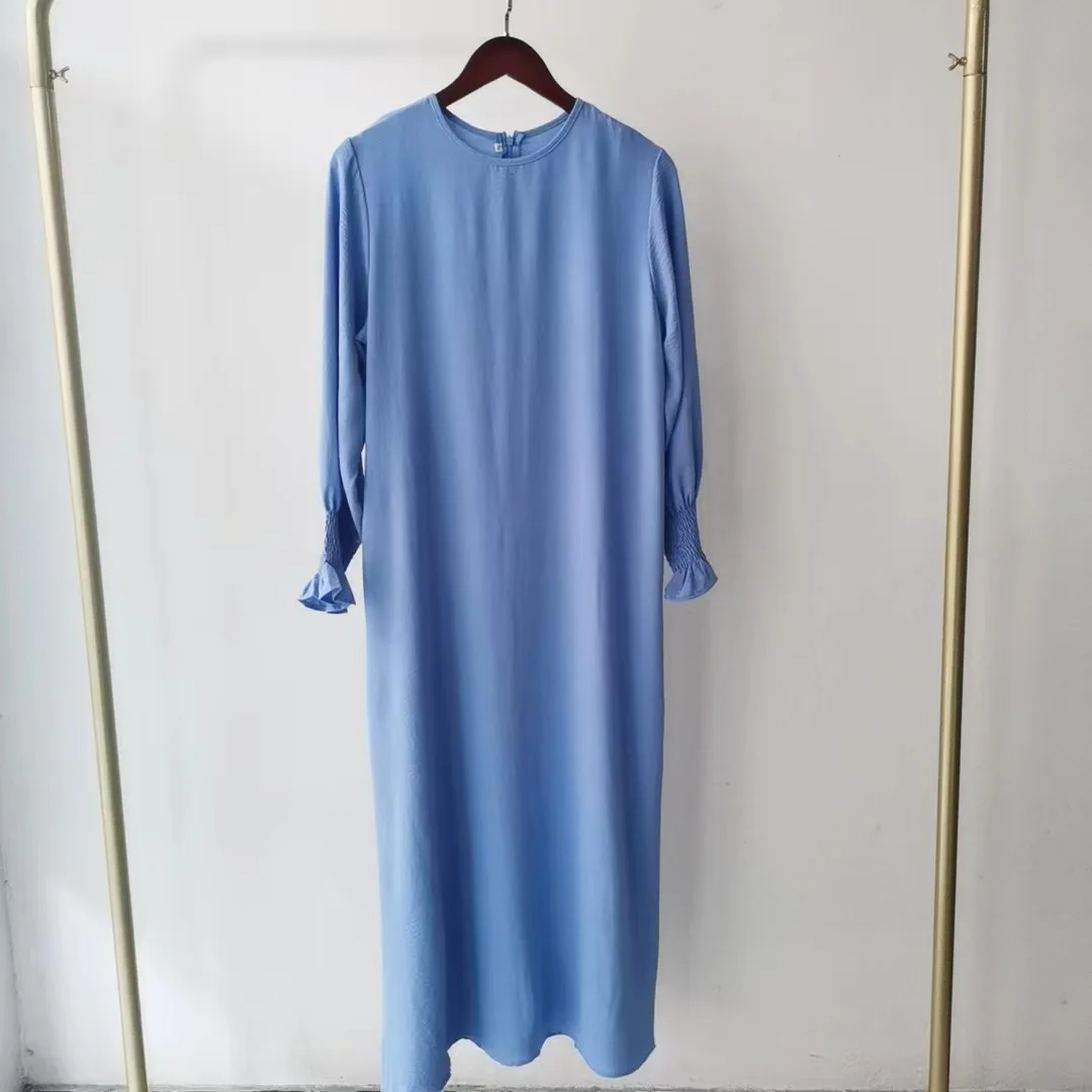 

Muslim Dresses and Abayas Woman Dubai Kaftan Caftan Eid Ramadan Dress Soild Hijab Abaya Islam Clothes Robe Musulmane Femme Niqab